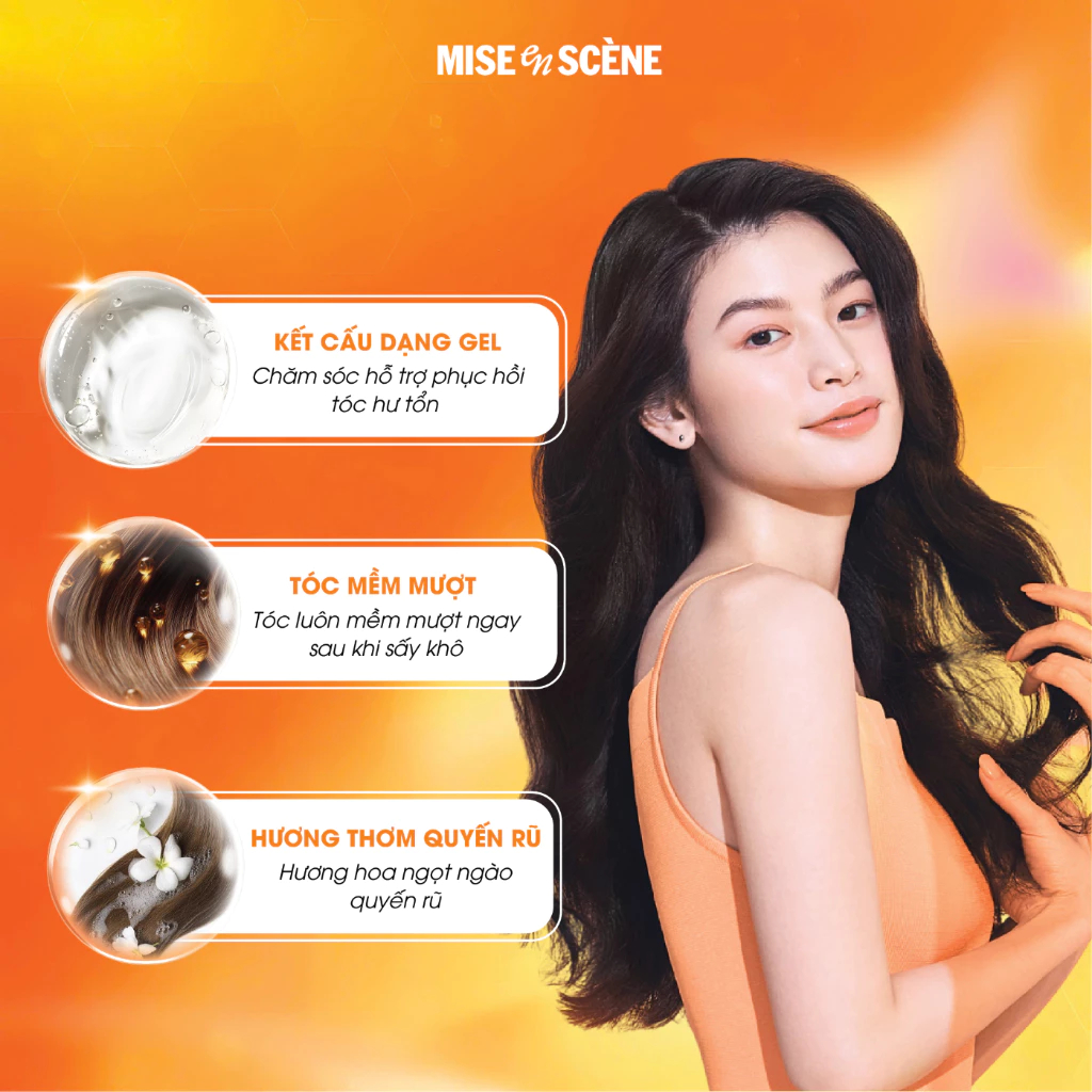 [QUÀ TẶNG] Dầu gội mise en  scène 140ml  Perfect Serum Original Shampoo dưỡng tóc mềm mượt, phục hồi tóc hư tổn