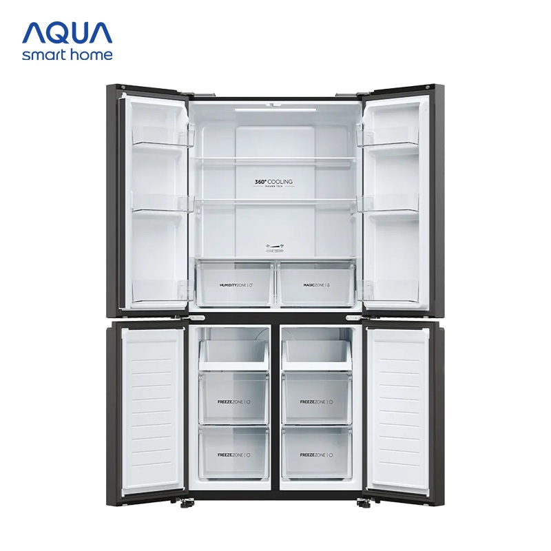 Tủ lạnh Aqua Inverter 469 lít Multi Door AQR-M536XA(GB) - Freeship toàn quốc - Bảo hành 2 năm