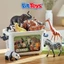 Đồ Chơi Động Vật 58 Chi Tiết ToysLit Mô Hình Thú Rừng (Tặng Kem Hộp) Giúp Bé Gọn Gàng Sau Khi Chơi