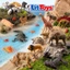 Đồ Chơi Động Vật 58 Chi Tiết ToysLit Mô Hình Thú Rừng (Tặng Kem Hộp) Giúp Bé Gọn Gàng Sau Khi Chơi