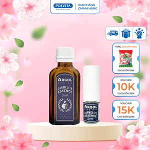 Tinh dầu cải thiện xoang, hắt hơi Argol Carmelite Essence – Kháng khuẩn, Thư Giãn, Hỗ Trợ Ngăn Ngừa 8ml/ 50ml
