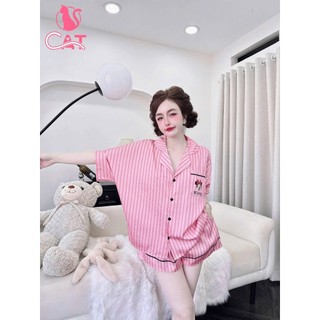 Đồ ngủ đùi tay ngắn in họa tiết 3D sắc nét (DB148)