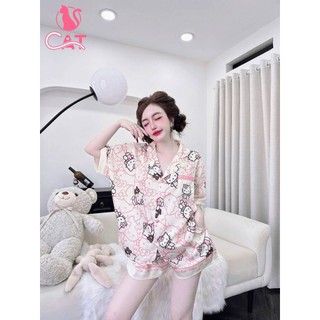 Đồ ngủ đùi tay ngắn in họa tiết 3D sắc nét (DB148)