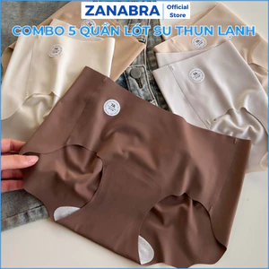 COMBO 5 Quần Lót Nữ Đúc Su 7A Tàng Hình Chống Lộ Viền Không Đường May ZANABRA L074