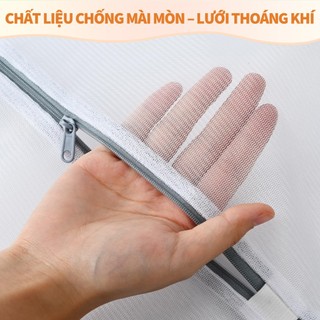 ZiinLife Túi Giặt Đồ Cao Cấp(Set 4 Cái) - Vải Lưới Dày Bền, Có Khóa Kéo, Bảo Vệ Tuyệt Đối Áo Ngực & Quần Áo Khi Giặt Máy