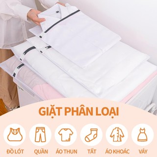 ZiinLife Túi Giặt Đồ Cao Cấp(Set 4 Cái) - Vải Lưới Dày Bền, Có Khóa Kéo, Bảo Vệ Tuyệt Đối Áo Ngực & Quần Áo Khi Giặt Máy