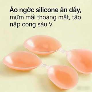 Áo lót silicon vô hình, độ bám mạnh, không dấu vết, phù hợp với váy cưới hở lưng