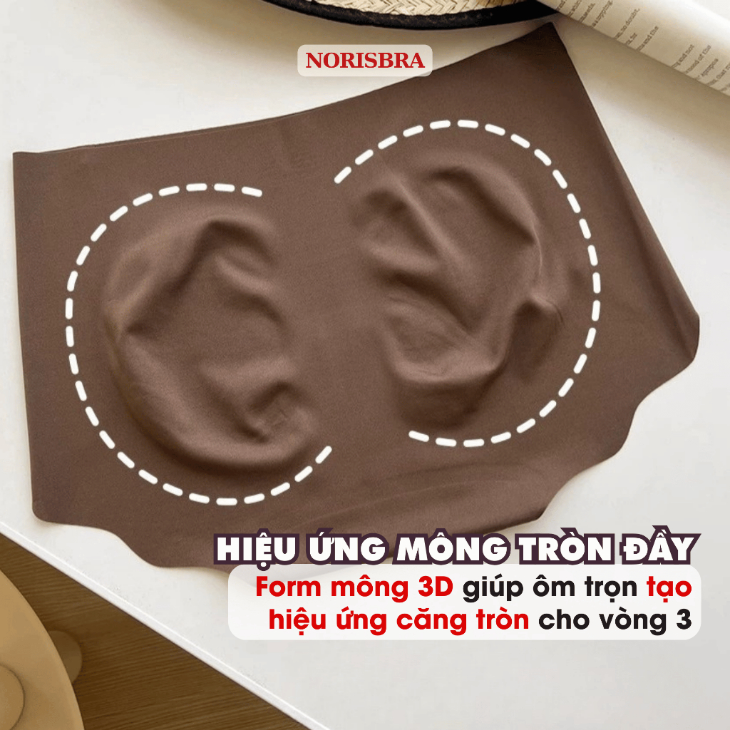 [ BST 2026 ] Quần Lót Nữ Su Mịn Thoáng Khí Kháng Khuẩn, Quần Chip Viền Lượn Sóng Ôm Mông AMYBRA L074