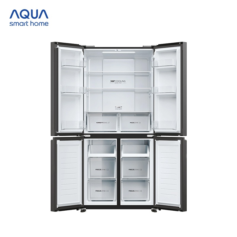 Tủ Lạnh Aqua Inverter 469 Lít AQR-M560XA(GL) - Bảo hành 2 năm - Freeship toàn quốc