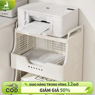 【Hỏa Tốc 2H】Giá Kệ Đựng Sách Vở & Tài Liệu Văn Phòng Bằng Nhựa Đa Năng, Có Bánh Xe Lắp Ghép Thông