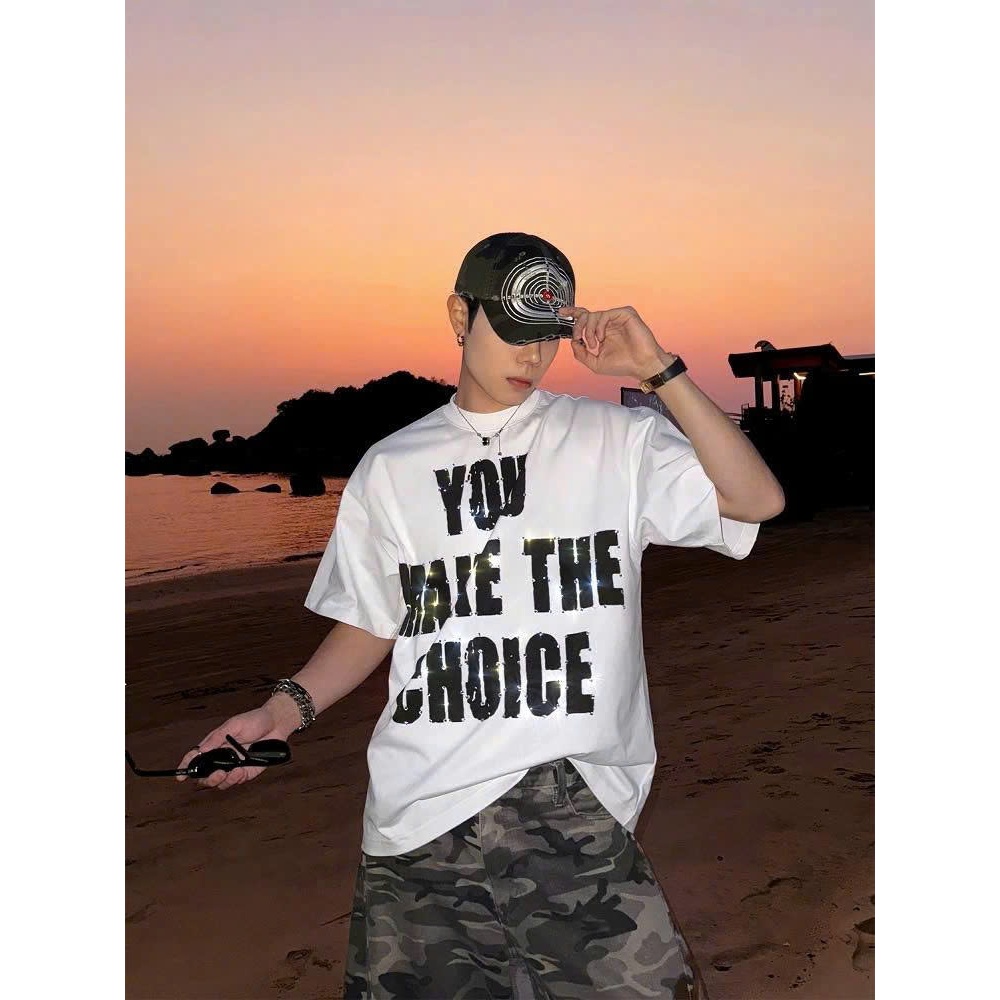 Áo thun Stee Cổ trón YOU MAKE THE CHOICE Localbrand ICVCVNI Unisex