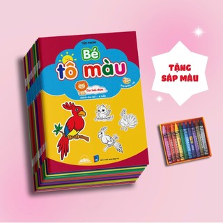 Sách - Bé Tô Màu - Combo 10 Cuốn Tô Màu Song Ngữ Cho Bé