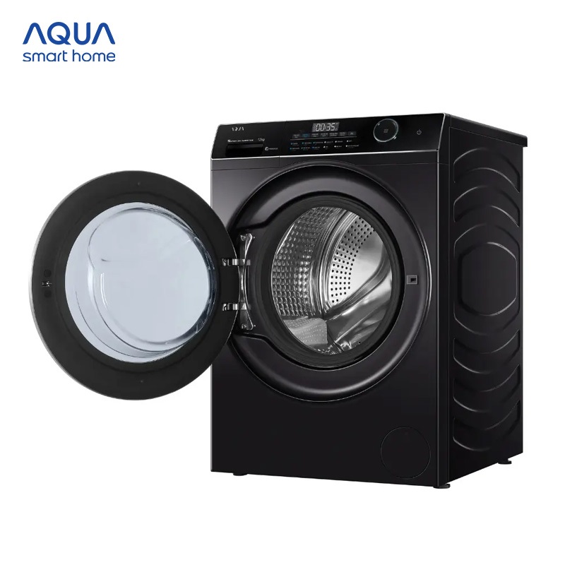 Máy giặt lồng ngang Aqua Inverter 12kg AW12-B4959U1K(B) - Bảo hành 2 năm - Freeship toàn quốc