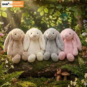 Gấu bông thỏ tai dài jellycat cao cấp thỏ bông jellycat chất liệu vải lông thỏ an toàn thân thiện cho da bé