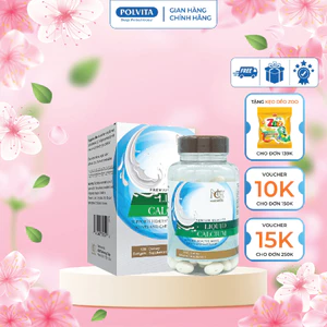 Viên uống bổ sung Canxi Liquid Calcium NCB bổ sung vitamin D giúp xương và răng chắc khỏe 120 viên