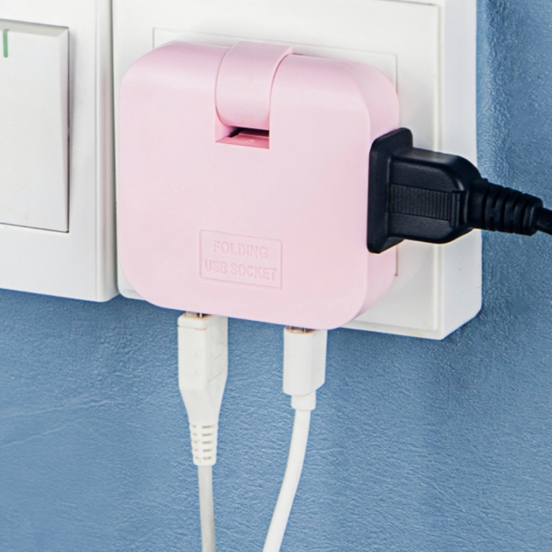 Ổ cắm chia điện Đầu cắm xoay 180° Chất liệu PP chống cháy cao cấp  Phù hợp với công suất 2500W