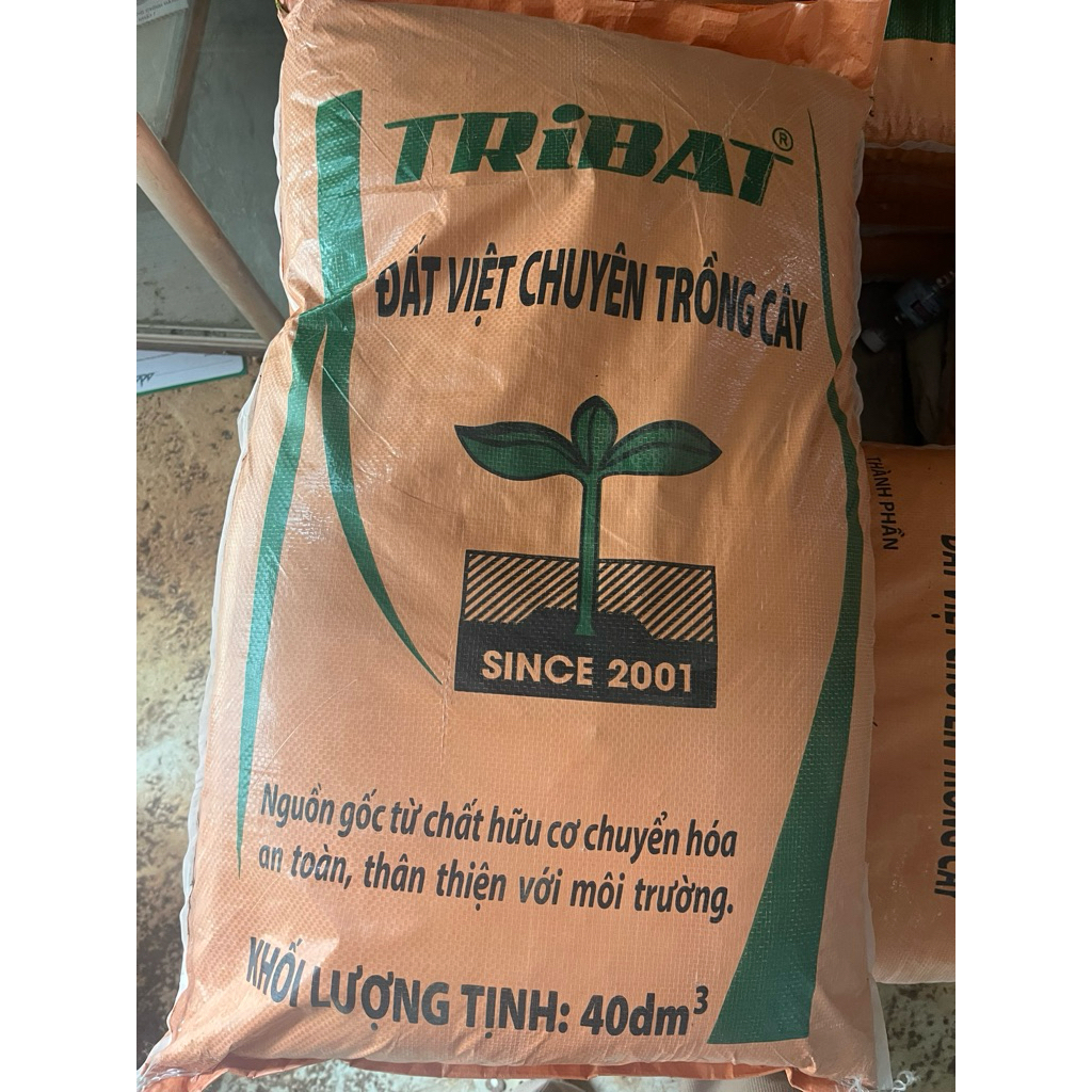 1 Bao đất sạch TRIBAT 40dm3-Hữu cơ tự nhiên