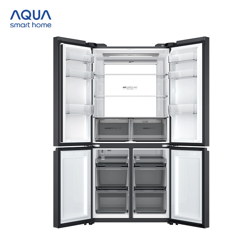 Tủ lạnh Aqua Inverter 660 lít Multi Door AQR-M727XA(GS)U1 - Bảo hành 2 năm - Freeship toàn quốc