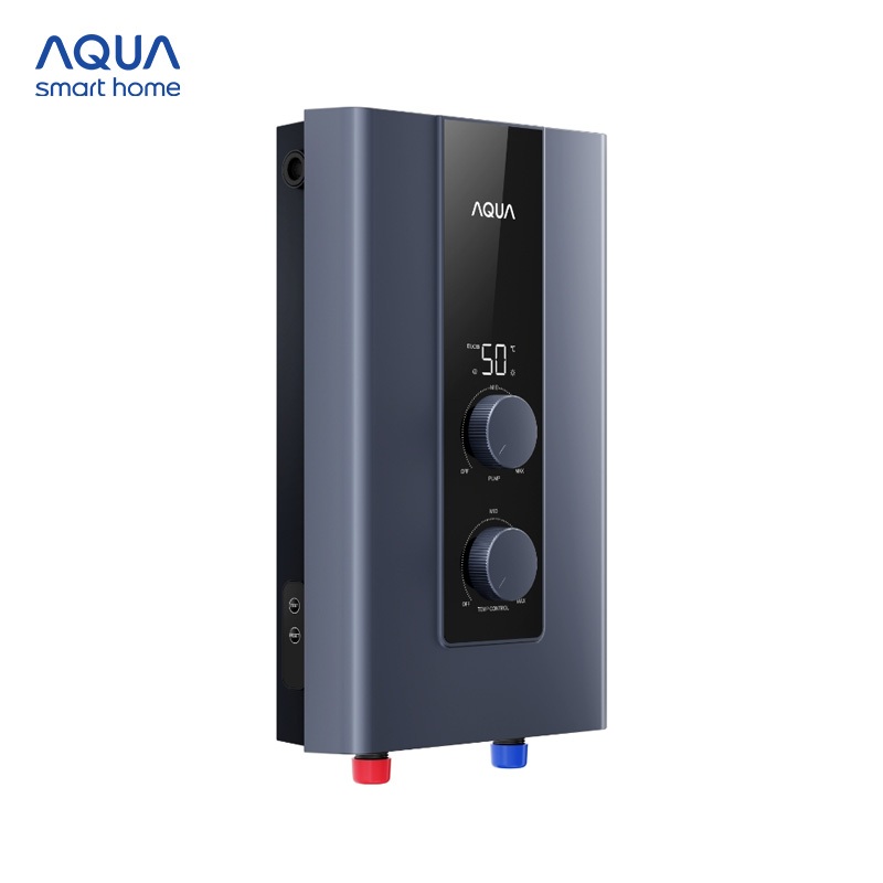 Máy nước nóng trực tiếp Aqua AEI45E-FP3CB(VN) - Có bơm - Chống giật chủ động ShockProof - Freeship toàn quốc