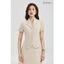 Set lẻ Áo nữ GUMAC peplum cổ sam tay ngắn tôn dáng LAG0106 - Chân váy nữ GUMAC dáng A một lớp LVG0105