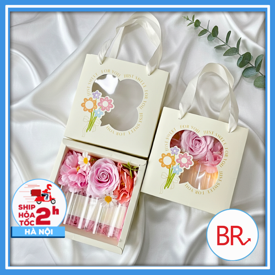 [Quà Tặng 20/10] Hộp Qùa Hoa Sweet Love đựng tiền kèm đèn LED & thiệp–Quà tặng mẹ,bạn gái, sinh nhật,8/3, ý nghĩa 03155