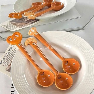 Muỗng Sứ Mini Cute Hình Bánh Mì & Đồ Ăn – Muỗng Ăn Tráng Miệng, Pha Cà Phê, Phụ Kiện Bàn Làm Việc Dễ Thương