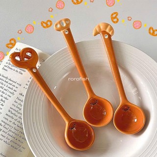 Muỗng Sứ Mini Cute Hình Bánh Mì & Đồ Ăn – Muỗng Ăn Tráng Miệng, Pha Cà Phê, Phụ Kiện Bàn Làm Việc Dễ Thương