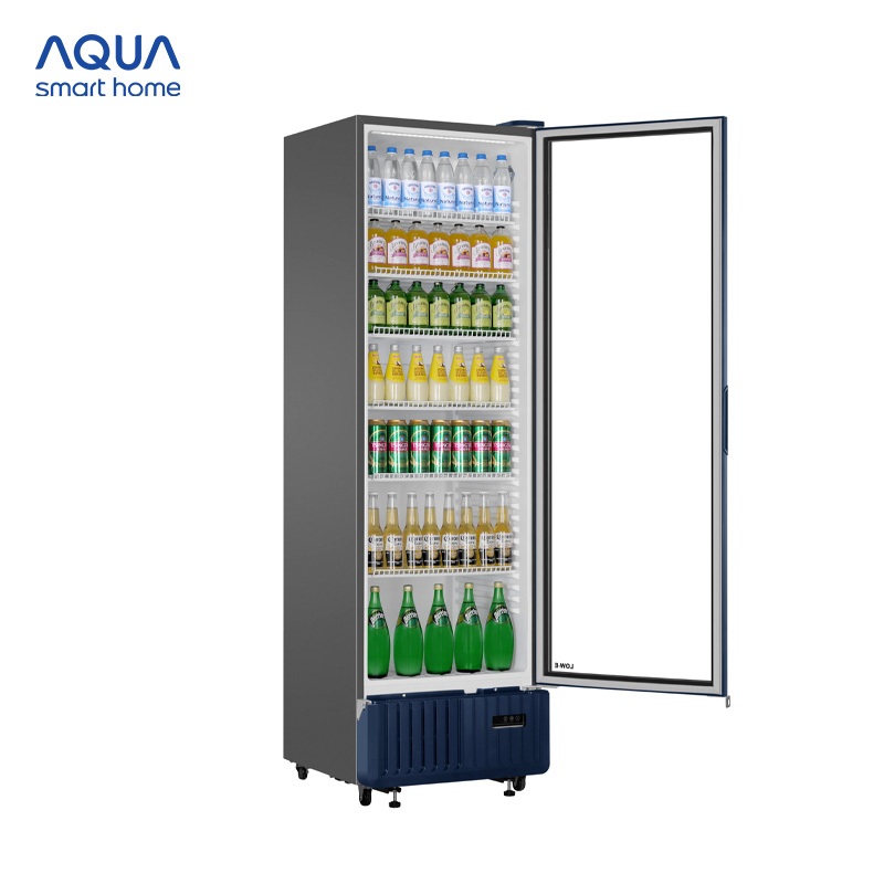 [SẢN PHẨM MỚI] Tủ mát AQUA 396 lít AQS-AF520H - Làm lạnh 360 độ - 6 ngăn mát - Freeship toàn quốc
