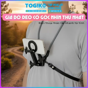 Giá Đỡ Điện Thoại Đeo Cổ Từ Tính Magsafe – Quay góc nhìn thứ nhất POV/ Livestream – Đạp Xe, Câu Cá, Thể Thao ngoài trời
