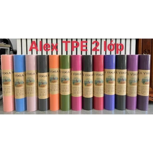 THẢM TẬP YOGA ALEX 2 LỚP 6MM - tặng túi đựng thảm