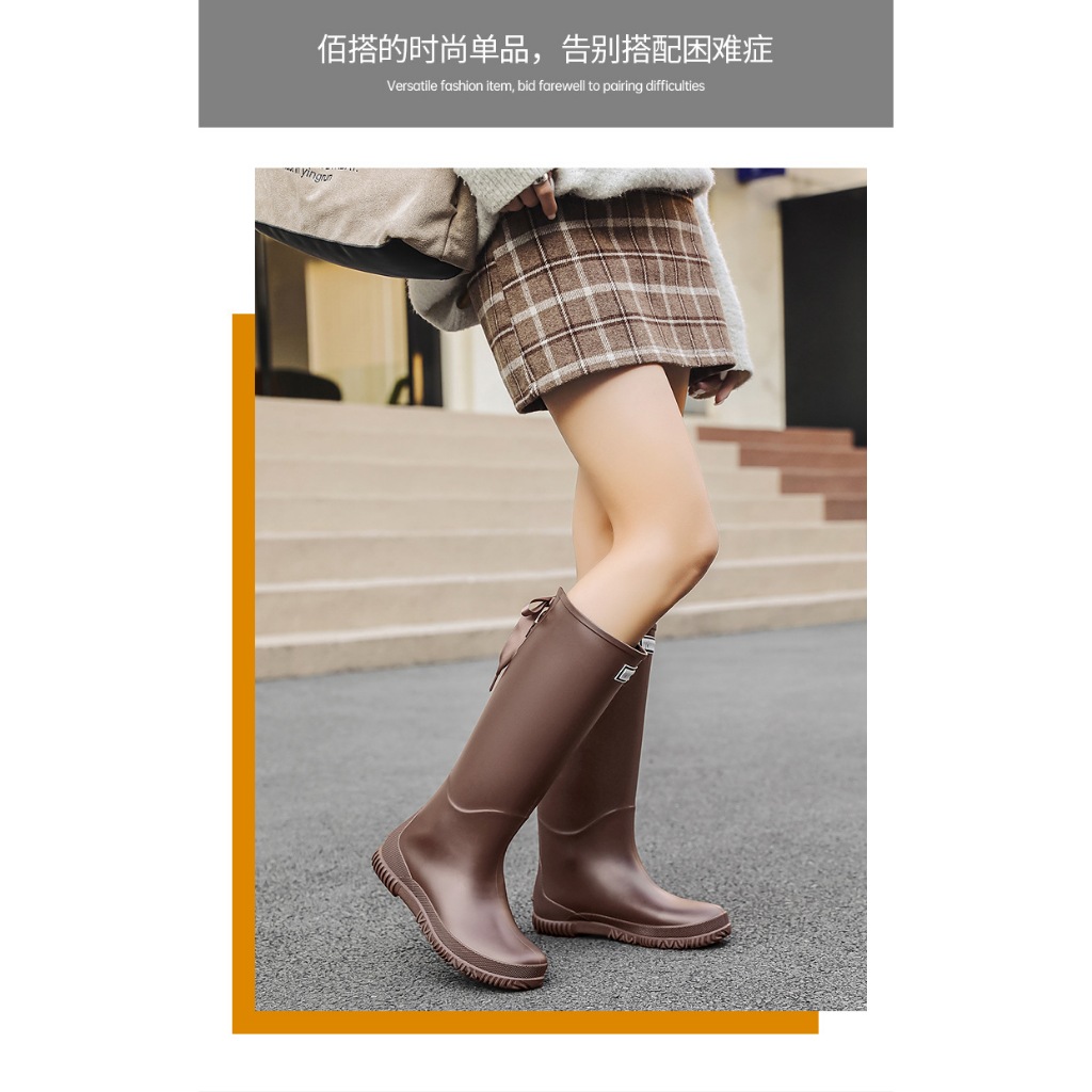 ỦNG THỜI TRANG BUỘC NƠ,ỦNG CAO CỔ ĐI MƯA CAO CẤP CHỐNG TRƠN TRƯỢT