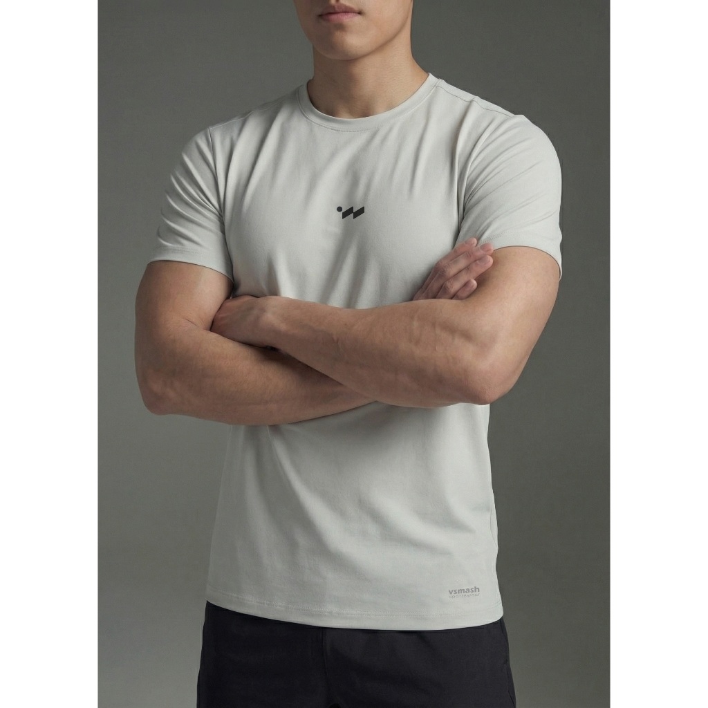 Áo Thể Thao Gym Nam Vsmash Sportswear Form ACTIVE-FIT Ôm vừa, Chất Liệu Mát, Co Giãn 4 Chiều Thấm Hút Mồ Hôi, Mềm Mát