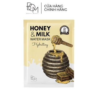 B.O.M Honey & Milk Hydrating Water Mask Mặt Nạ Cấp Ẩm 25g
