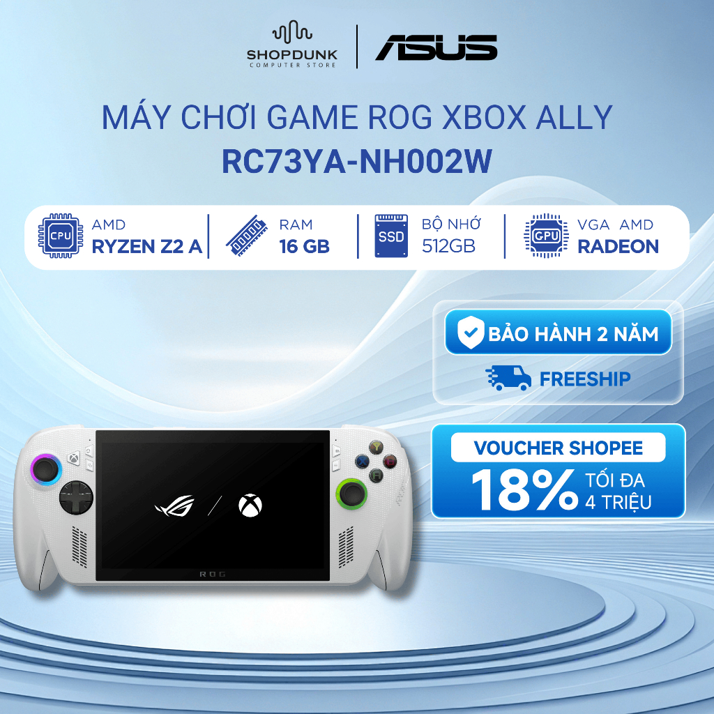 Máy chơi game cầm tay ROG Xbox Ally RC73YA-NH002W (AMD Ryzen Z2 A ...