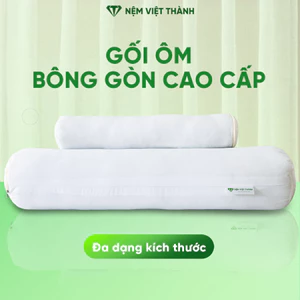 Gối Ôm Gòn Việt Thành Hút Chân Không 35x100, 20x60, Mềm Mại, Ôm Sát Cơ Thể, Khóa Kéo Tiện Lợi.