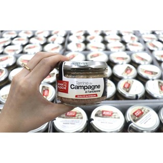 PATE ĐỒNG QUÊ - TERRINE DE CAMPAGNE HIỆU JEAN FLOC’H 170g ( THỦY TINH) DATE MỚI 09/07/2029