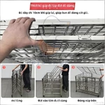 Chuồng Chó Inox Thể Gập Lại Và Dễ Dàng Di Chuyển Size Đại Có Kèm Khay Vệ Sinh (Border Collie, Chó Tha Mồi Vàng, Husky) — ảnh 3