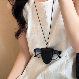 IK Vòng Cổ Da Đa Chức Năng Phụ Kiện Dây Đeo Vòng Cổ Treo Kính Mắt N31