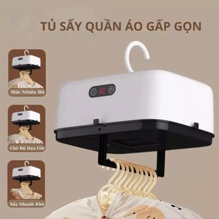 Tủ Sấy Quần Áo Đa Năng - Gấp Gọn - Du Lịch - Máy Sấy Quần Áo Có Tia UV Khử Trùng + Điều Khiển Từ Xa