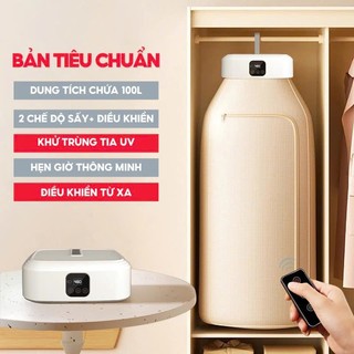Tủ Sấy Quần Áo Đa Năng - Gấp Gọn - Du Lịch - Máy Sấy Quần Áo Có Tia UV Khử Trùng + Điều Khiển Từ Xa