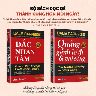 Sách - Combo Sách Đắc Nhân Tâm + Quẳng Gánh Lo Đi Và Vui Sống - Khổ Lớn, Tái Bản 2024 - Tiên Phong Books