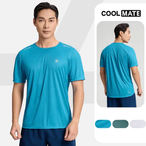 Áo Thun TShirt thể thao nam chạy bộ Running Essentials siêu nhẹ, nhanh khô, thoáng mát Coolmate