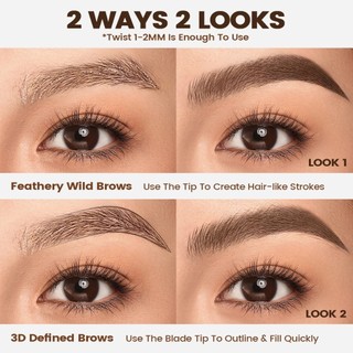 Bút Chì Kẻ Mày Focallure Anti Smudge Eyebrow Pencil Chống Thâm Nước Chống Nhòe 0,1MM - Bebeau