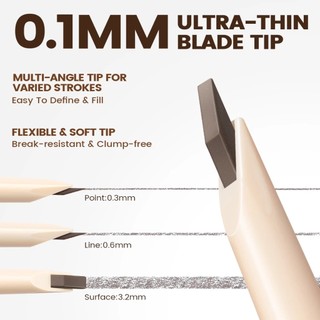 Bút Chì Kẻ Mày Focallure Anti Smudge Eyebrow Pencil Chống Thâm Nước Chống Nhòe 0,1MM - Bebeau