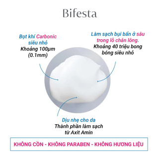 SỮA RỬA MẶT TẠO BỌT BIFESTA BRIGHT UP 200g LÀM SẠCH SÂU LỖ CHÂN LÔNG & SÁNG DA