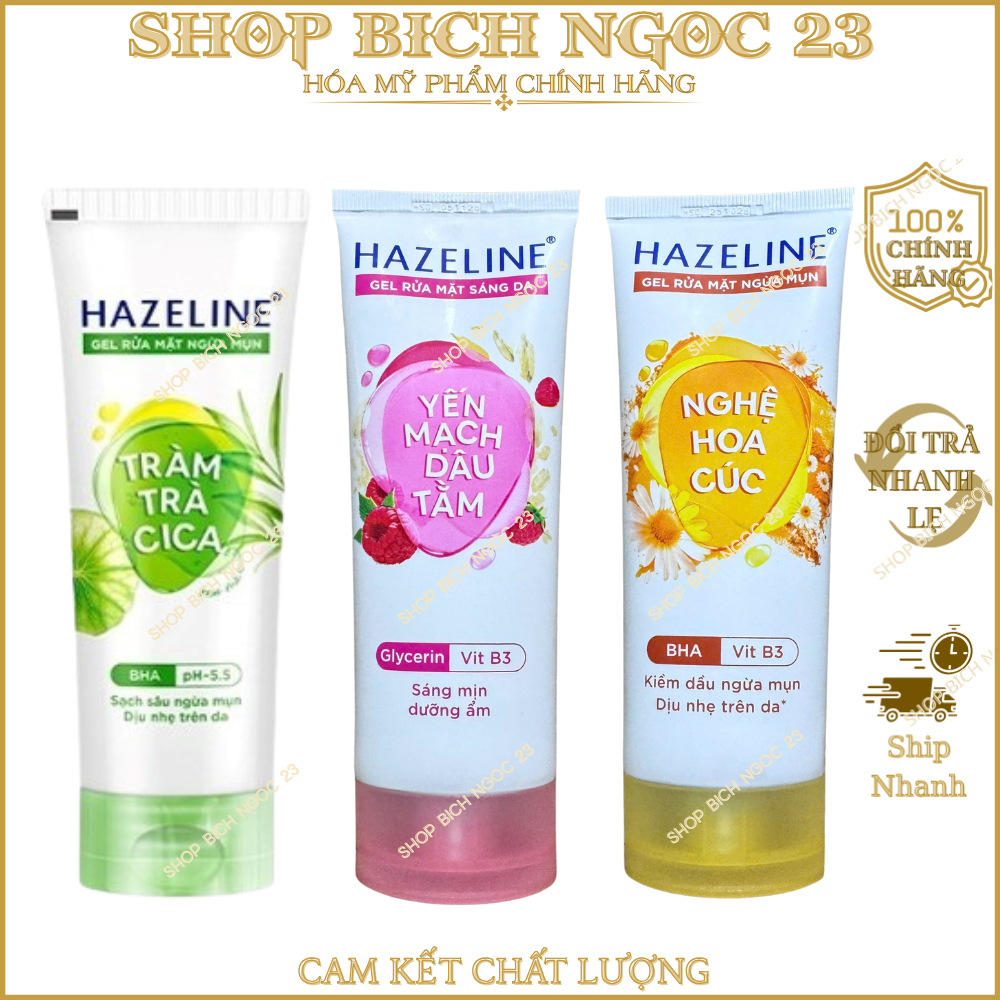 Gel rửa mặt Hazeline Chiết Xuất Thiên Nhiên 100g