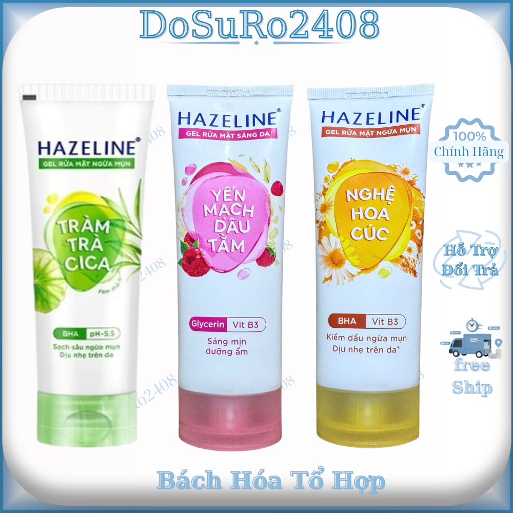 Gel rửa mặt Hazeline Chiết Xuất Thiên Nhiên 100g