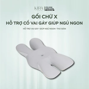 Gối chữ X giúp nâng đỡ cổ – vai – gáy hiệu quả, mang lại giấc ngủ êm ái và dễ chịu.