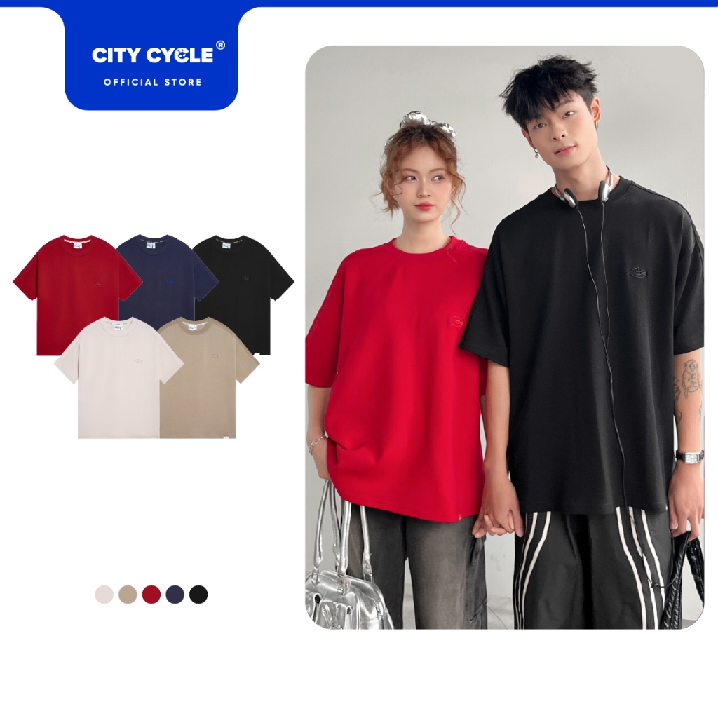 Áo thun cộc nam nữ phông mùa hè Local Brand Chính Hãng City Cycle Áo thun Smooth Fit