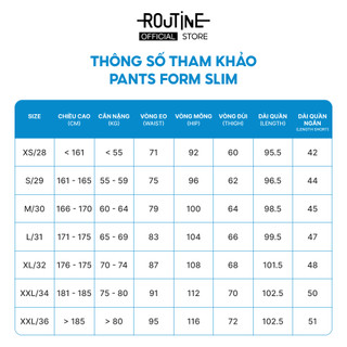 Quần Tây Dài Nam Form Slim - Routine 10F25PFO020